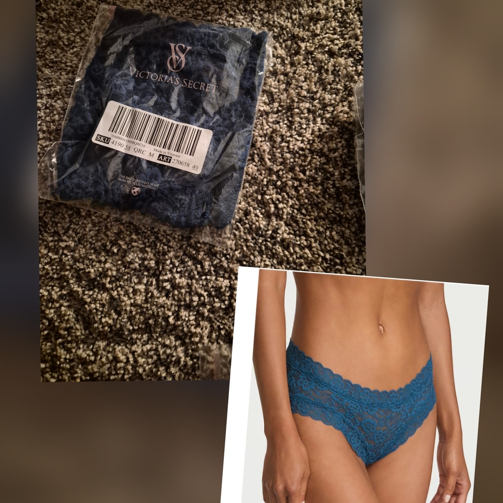 Victoria's Secret Teal Lace Panty